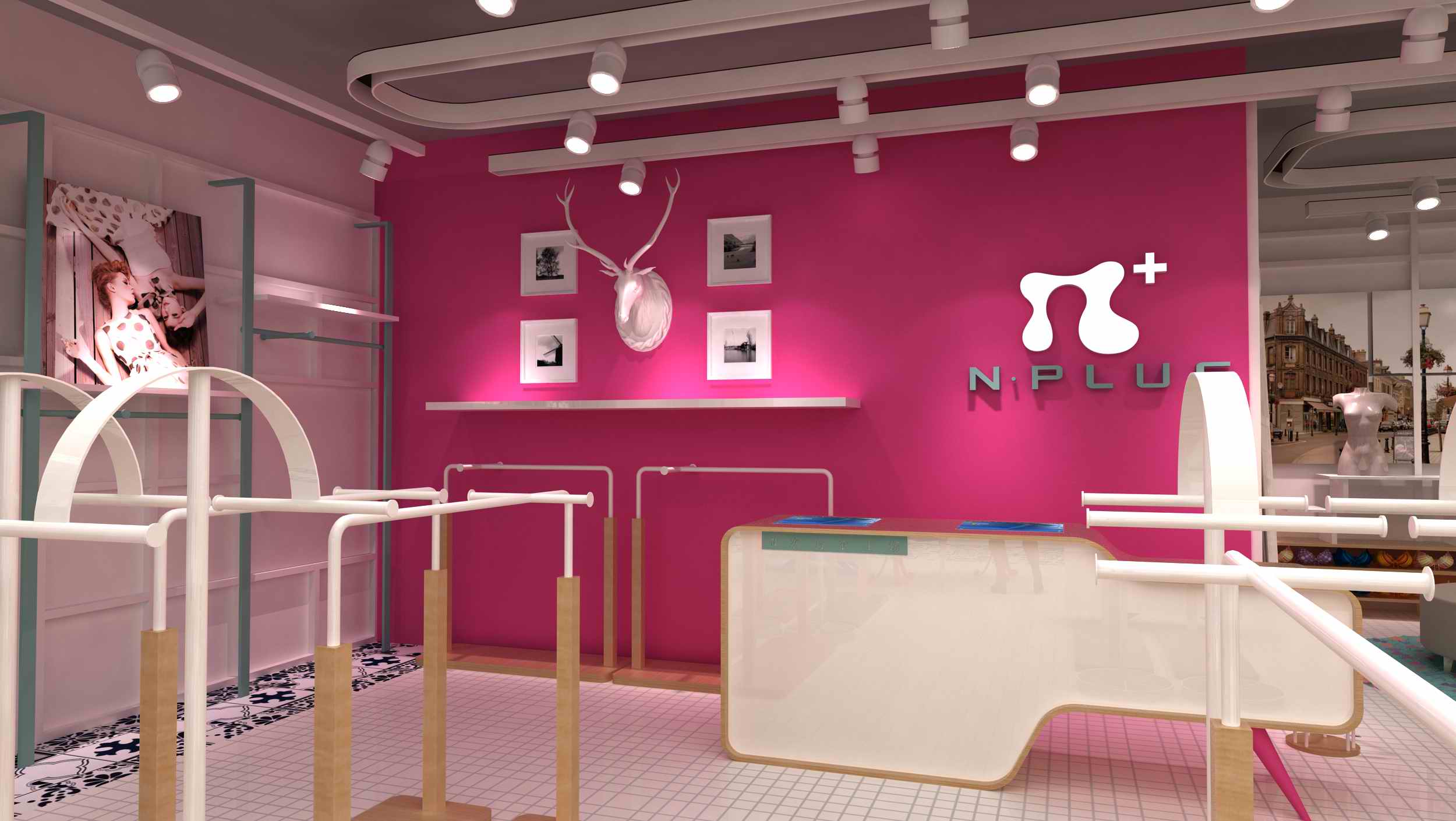 內衣店展柜展示設計N次方效果圖(圖3)