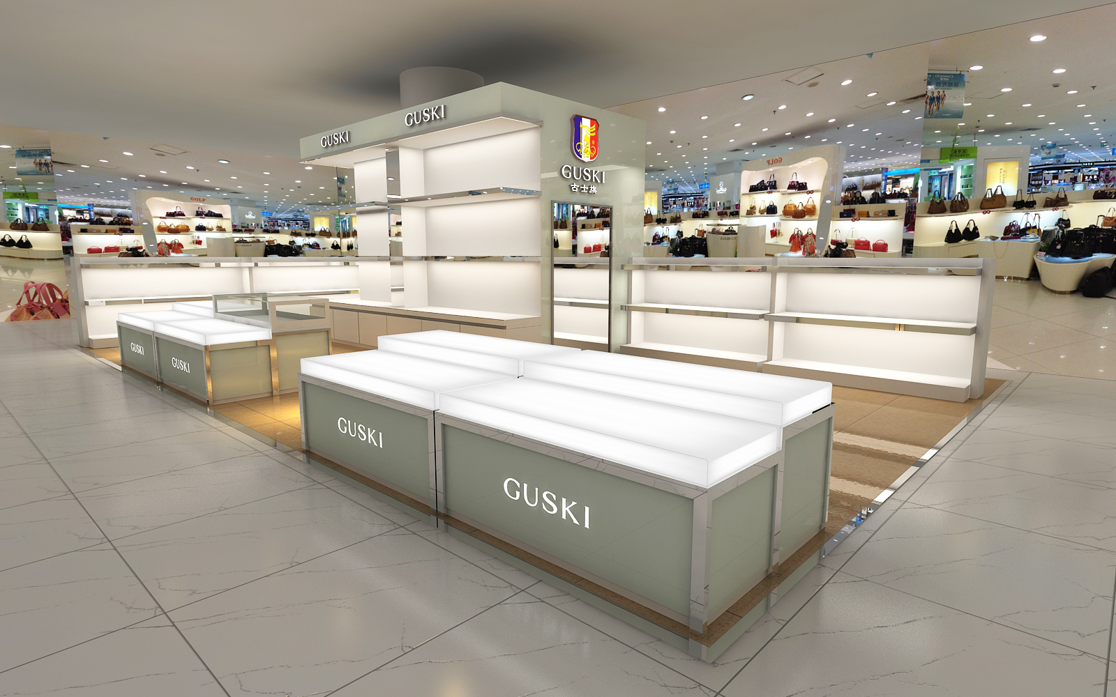 廣東古士旗服飾展柜方案(圖2) 廣東古士旗服飾展柜方案(圖2)