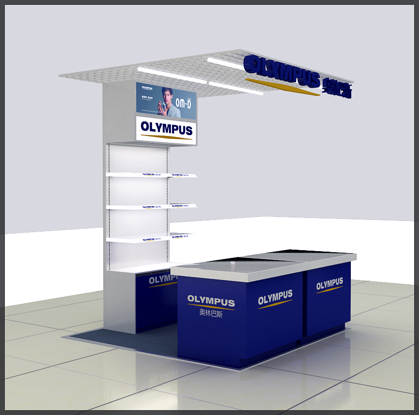 奧林巴斯展柜設計方案(圖1)