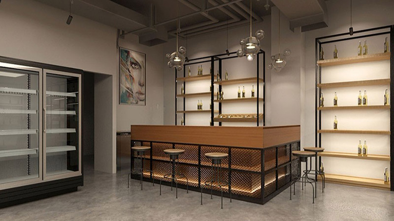 紅酒廳 展標柜設計方案(圖2)